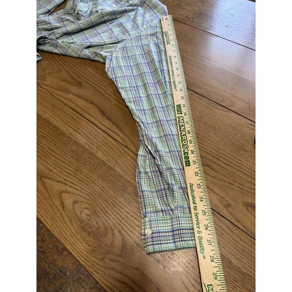 Ralph Lauren Plaid Performance Shirt Size Large Button Down Men Shirt Cotton - Picture 7 of 12
